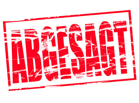 Digital composite. 

Red rubber stamp effect. Abgesagt Cancelled in German. 

