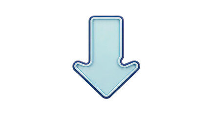 Blue Down Arrow