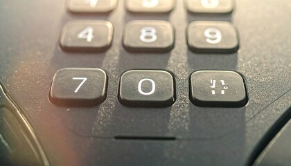 Digital Entry: A close-up shot of the numeric keypad on a safe, a combination lock, symbolizing security, safety, and access. It evokes feelings of protection and the importance of codes.