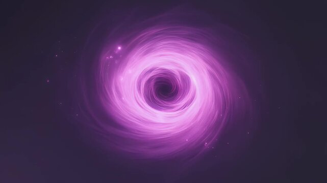 Mysterious Pink Galactic Vortex in Deep Space with Stars and Swirling Energy