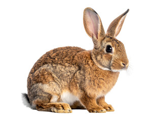Obraz premium Adorable brown rabbit with soft fur and long ears