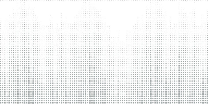 Abstract of futuristic technology in dark gray square pattern pixel background. vector eps10