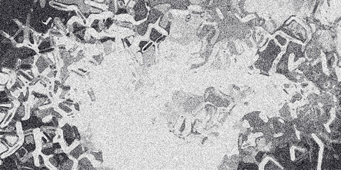 Abstract monochrome textured background with organic cellular patterns and grainy noise effect creating a complex visual surface for design