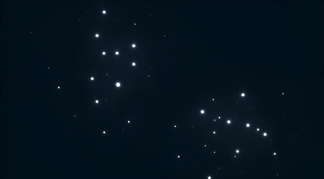 Luminous Pointillism A Celestial Dance of Soft White Dots Against an Inky Canvas