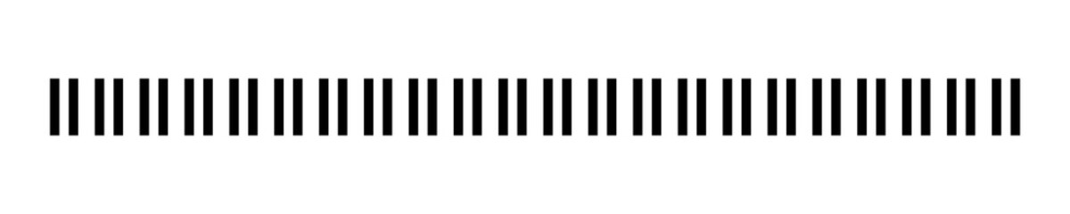 Slash line. Abstract dashed border divider set. Diagonal lines Border. Geometric print for caution tape or barrier. Parallel stripes. Black pattern isolated on white background vector illustration