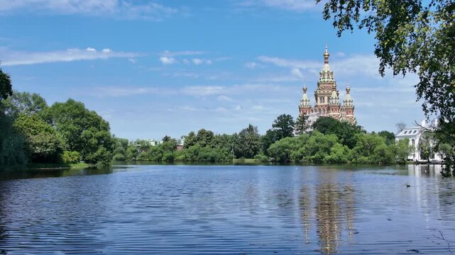 Peter and Paul cathedral in Peterhof - St.Petersburg, Russia