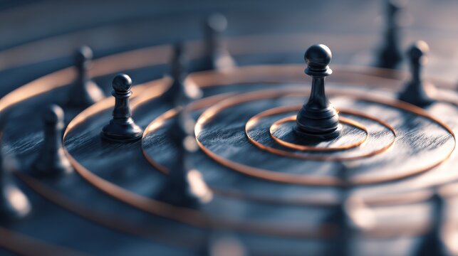 Abstract Concept of Strategic Management and Governance in Focus