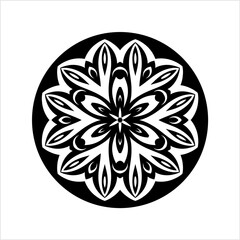 Tribal Tattoo Circular Design
