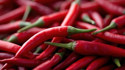 red hot pepper top view background