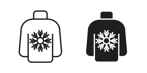 Christmas sweater icon Symbol for App and Web UI Design Vectors