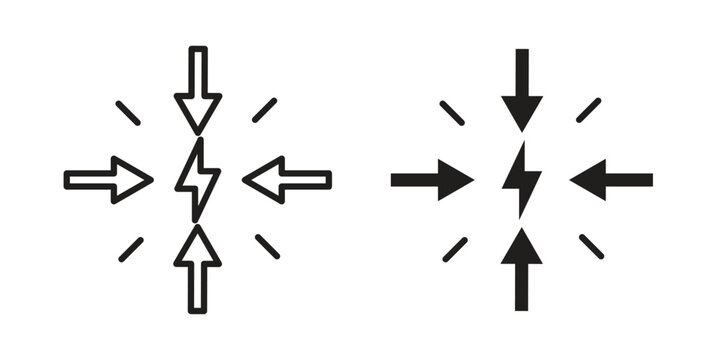 Conflict icon Symbol for App and Web UI Design Vectors