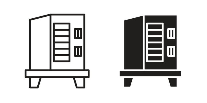 Infrared heat cabin icon Symbol for App and Web UI Design Vectors