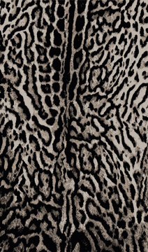 Ocelot fur texture background with wild animal skin pattern, leopard and jaguar spotted print, luxury exotic feline hide wallpaper