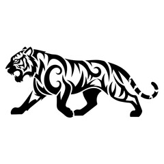 Obraz premium vector illustration of a tiger