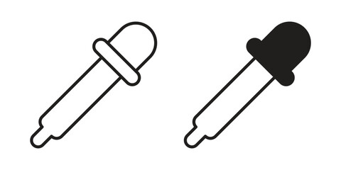 Pipette icon Symbol for App and Web UI Design Vectors