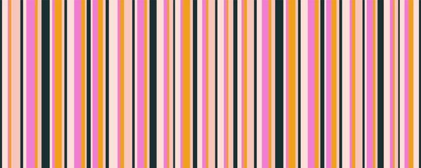 Obraz premium Seamless pattern with colorful vertical parallel lines. Striped decorative print great for textile, fabric, wallpaper, wrapping