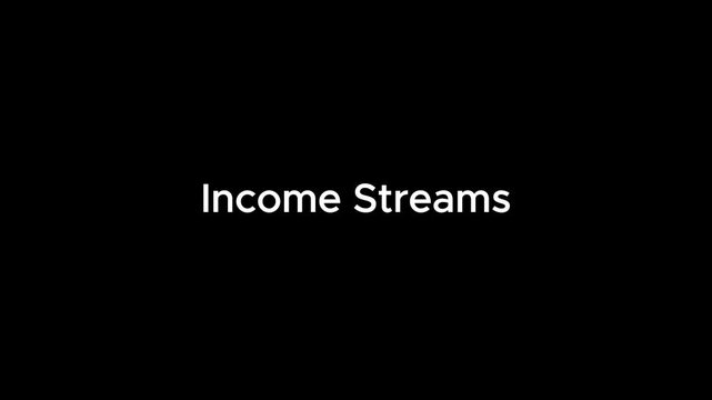 A video showcasing the Team Income Streams logo on a sleek black background