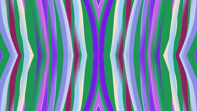 Modern Abstract Colorful Striped Symmetrical Art Design