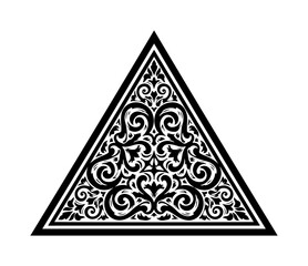 Vintage Ornamental Floral Corner