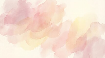 A soft and delicate watercolor painting with pastel colors