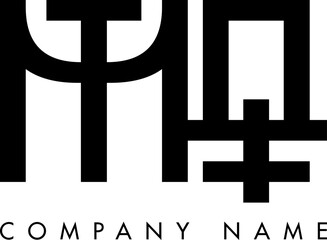 Obraz premium Creative Abstract Initial Letter MQ Logo Design