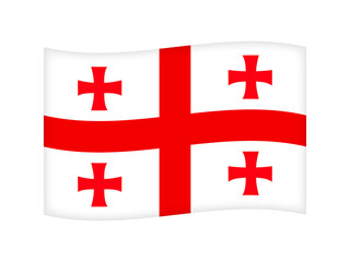 ジョージアの国旗イラスト素材3