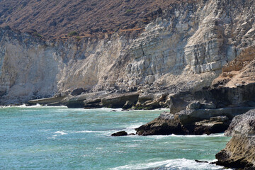 Blow Beach scenery one of Oman's most iconic coastal sights.. Salalah. Oman. Dhofar