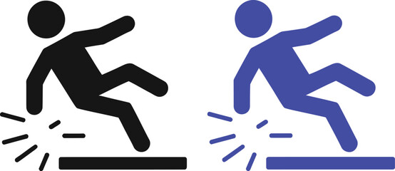 Contrast between falling and successful jumping over an obstacle © MelonChandro