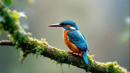 Obraz premium kingfisher on branch