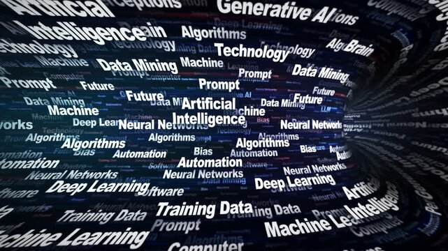 ARTIFICIAL INTELLIGENCE Keywords Animation on Tunnel Walls, Background, Loop
