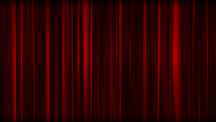 Red light rays and glowing vertical stripes on black background, minimalist elegant texture