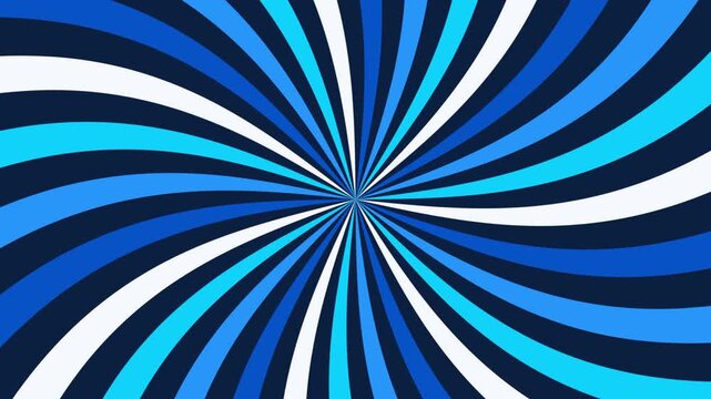 Dynamic blue sunburst with sharp radial beams. Seamless looping abstract background perfect for energetic, modern, and promotional visuals.