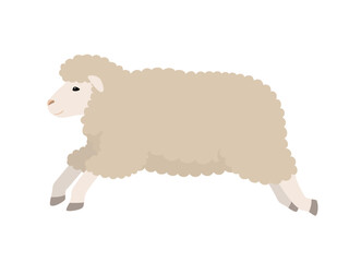 ジャンプする羊のベクターイラスト