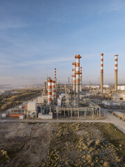 Aerial View The Refinery Towering