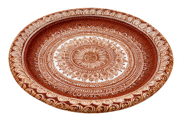 Fototapeta premium Ritual Mehndi Thaal for Wedding Isolated on Transparent Background