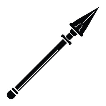 spear rpg fantasy weapon icon illustration