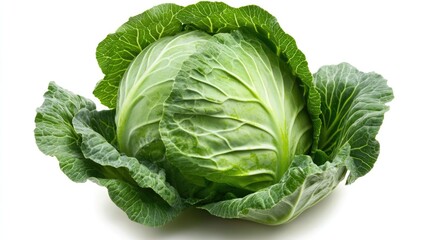 Fototapeta premium Cabbage grow in the garden. Agriculture. Healthy and healthy food for humans. The cultivation of cabbage.