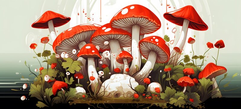 rafflesia arnoldii vector illustration t-shirt design ,generative AI