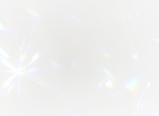 Glowing diamond PNG with rainbow light and crystal lens.

