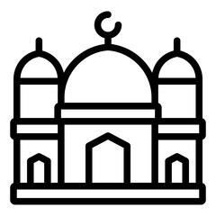 Obraz premium mosque icon vector