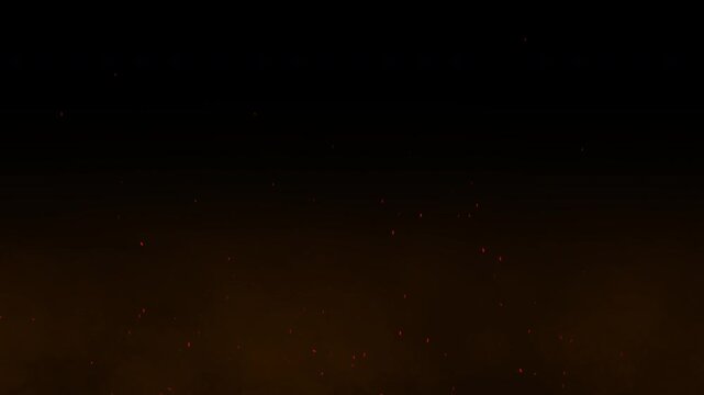 Realistic orange smoke fire sparks rising up dynamic effect particles embers glowing 4k stock perfect for adding dramatic atmosphere, cinematic effects, or abstract backgrounds.