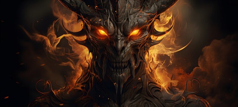 ifrit vector illustration t-shirt design,generative AI