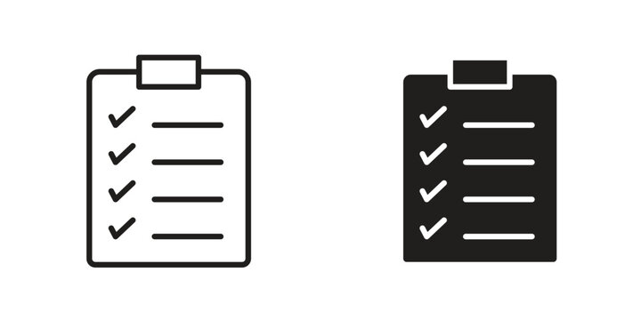 Report card icons. Vector illustration. Editable stroke. Isolated icon suitable for web,
