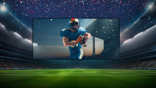 Stadium LED Screen Mockup 5 &ndash; Large Arena Digital Display, Sports Event Advertising Board, Realistic Scoreboard Screen Branding Presentation Template