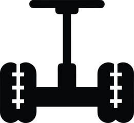 electric unicycle silhouette line art vector illustration on transparent background © Uk