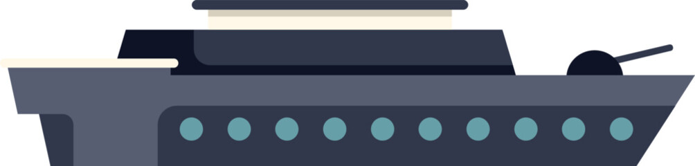 Naval warship representing military vessel for sea security © anatolir