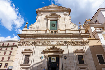 Obraz premium Santa Maria in Via church in Rome, Italy