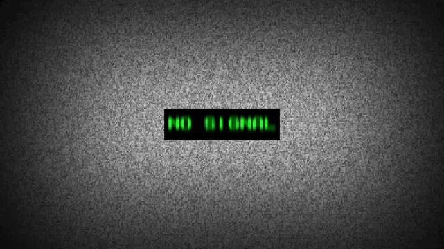 Old Retro TV - Static tv black and white noise caused by no signal reception. Detuned analog tele visor. No signal tv screen static noise error glitch retro vintage broadcast. damage bad interference.