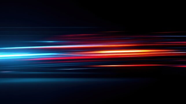 Abstract Speed Trails: Dynamic streaks of light weave across a dark canvas, igniting the senses with their vibrant hues and a palpable sense of motion.