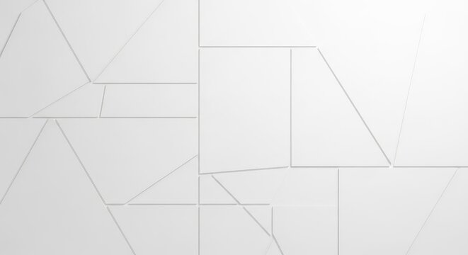 Geometric pattern on white background with lines and shapes